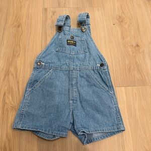 1980s Vintage Original OshKosh Made in the USA size 5 Blue Denim Overalls
